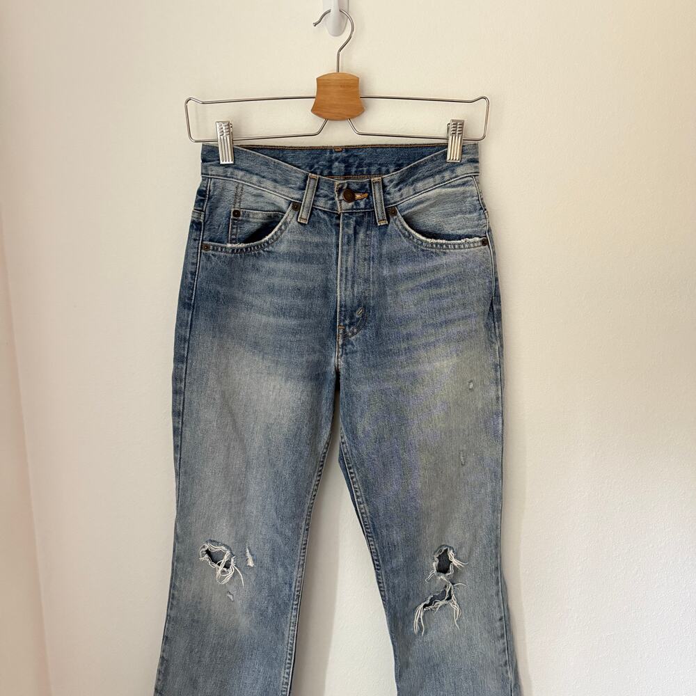 Levi’s Orange Tab 517 High Rise Bootcut Cropped Jeans Sz 25 - Picture 2 of 6